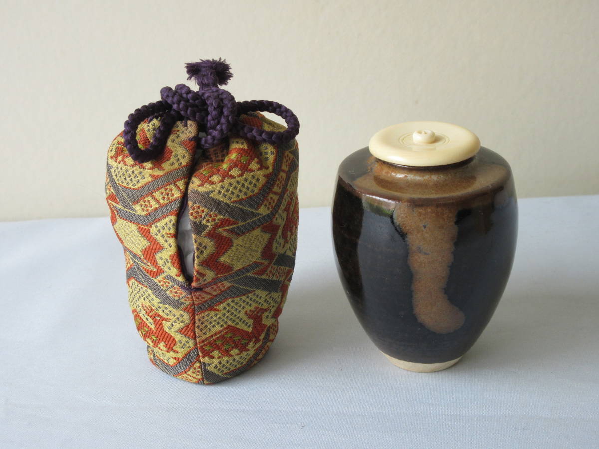 茶道具 茶通箱セット 大津袋 茶通箱（さつうばこ） B [仕服付茶入・棗
