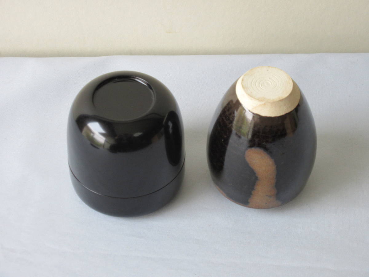 茶道具 茶通箱セット 大津袋 茶通箱（さつうばこ） B [仕服付茶入・棗