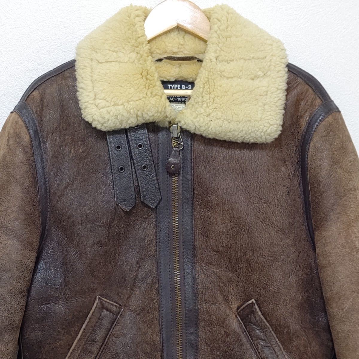 肉厚◎【schott】 ショット TYPE B-3 ムートン フライト ボンバー 