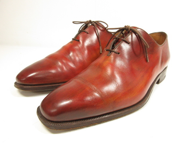 大人気，品質保証 HH ベルルッティ Berluti 349 アレッサンドロ ホールカットドレスシューズ メンズ size8.5 赤みのあるブラウン パティーヌ 8MZ1285(27.0cm)｜売買されたオークション情報、yahooの商品情報をアーカイブ 27.0cm