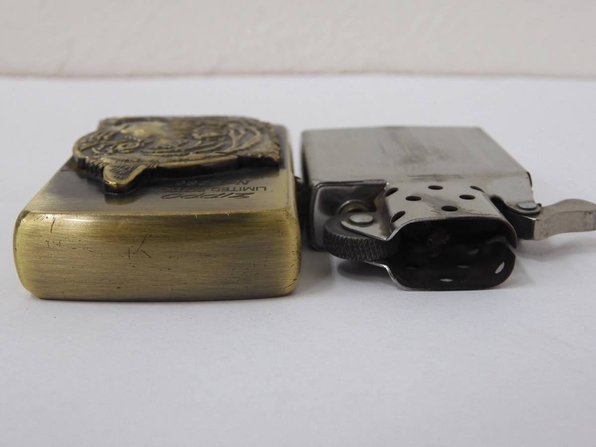 ◇【S11544】Zippo ジッポ ライター 虎 天然ダイヤモンド入り 2000個