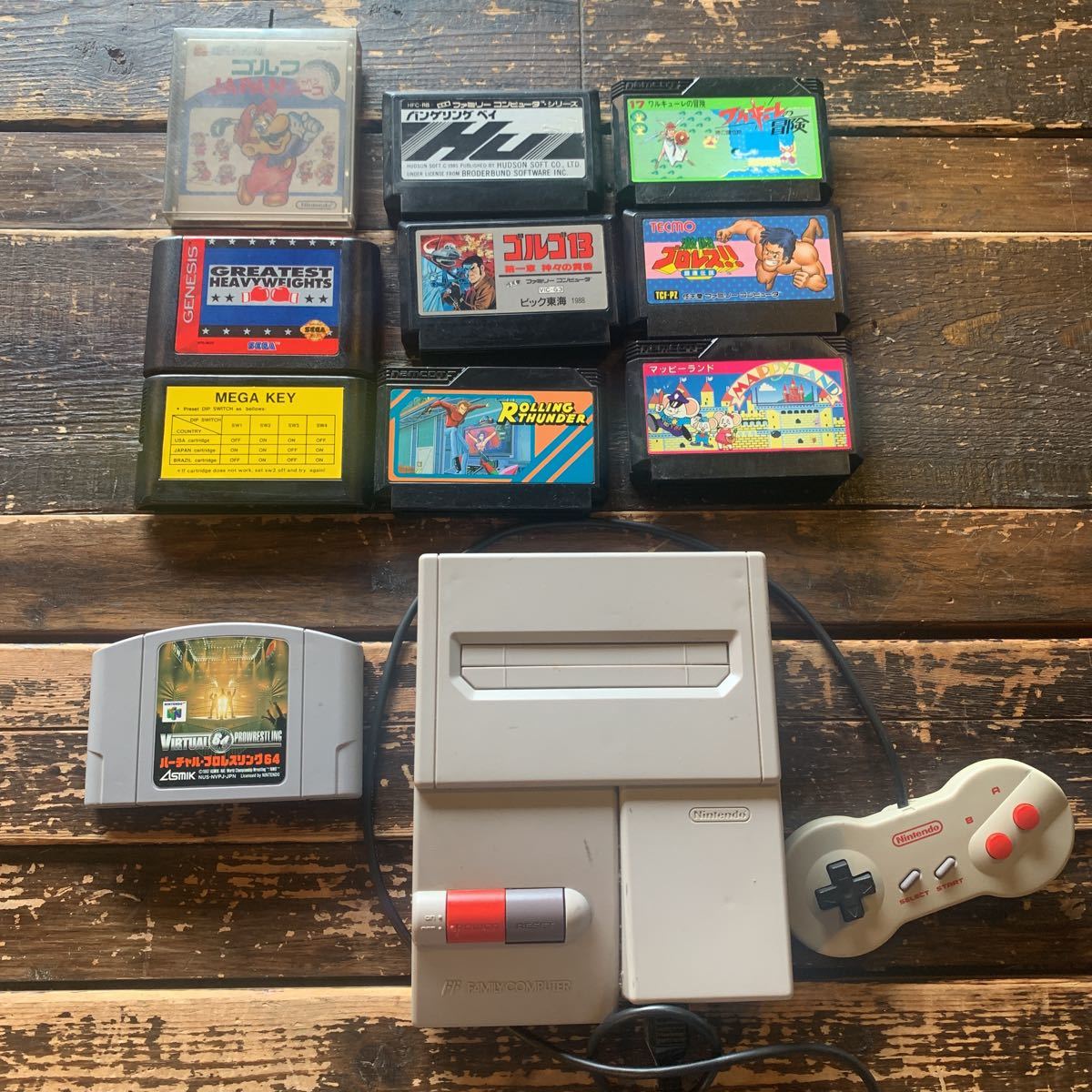 Nintendo NEWファミコン 本体 ソフト まとめ売り ワルキューレの冒険
