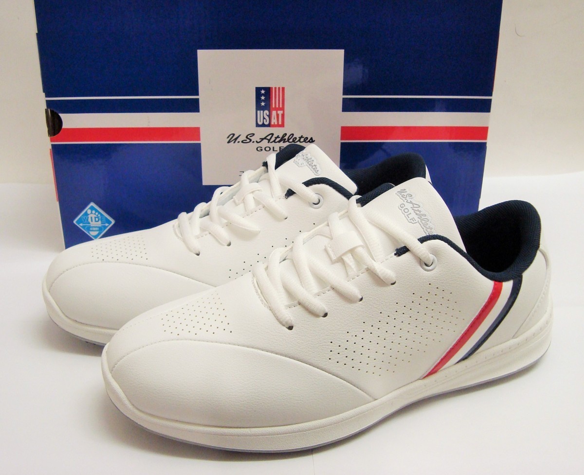 新品★USアスリート★U.S.Athletes★USSH-1770 スパイクレス シューズ★2021★ホワイト★25.5cm