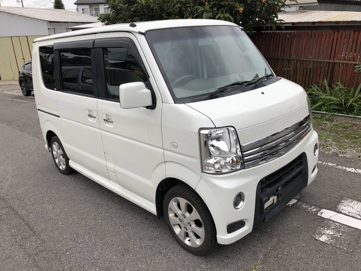 平成24年式 エブリィワゴン PZターボ TURBO 後期型 パワースライドドア 無事故 Tチェーン式 人気のパール色 車検付き可能 売り切りスタート
