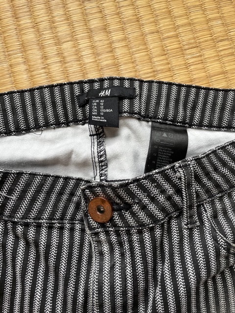 レディースパンツ ズボン ボトムス H M 42サイズ ストライプ アメカジ ビンテージ 古着 ロック パンク アメリカン ロカビリー その他 売買されたオークション情報 Yahooの商品情報をアーカイブ公開 オークファン Aucfan Com