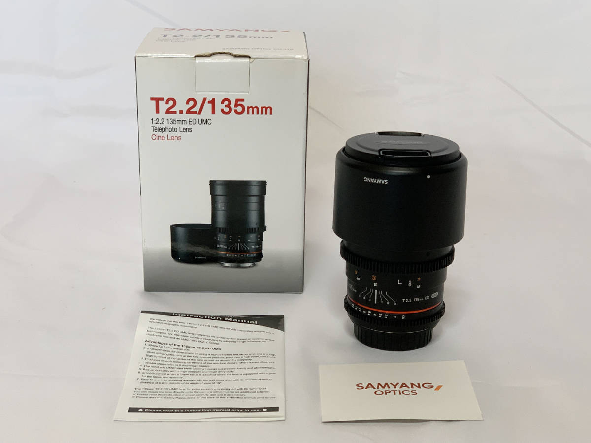 ■美品 SAMYANG シネマレンズ 135mm T2.2 ED UMC キヤノンEF用 フルサイズ対応■_1