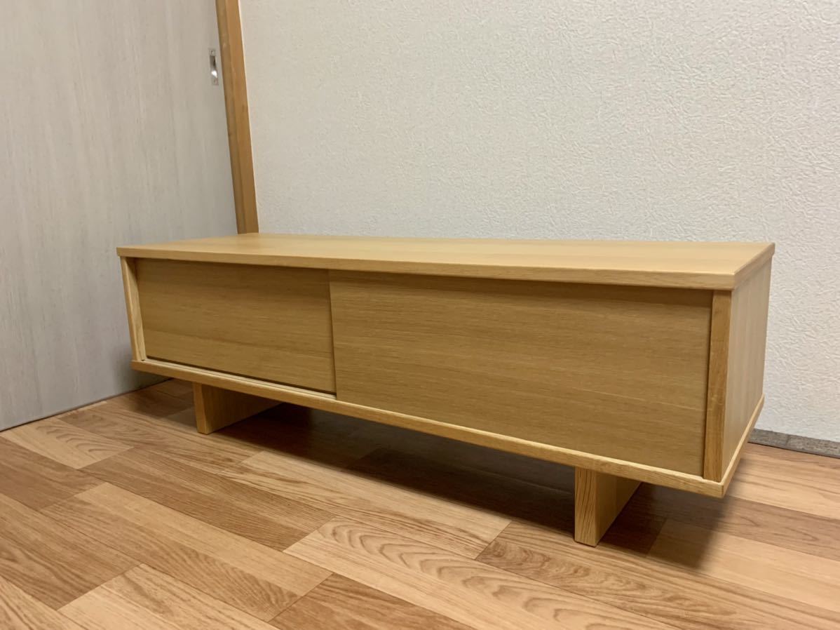 無印良品 MUJI 良品計画 オーク材 テレビ台 テレビボード ローボード