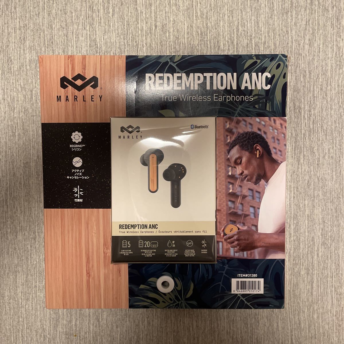 新品 破格 MARLEY REDEMPTION ANC 高級 完全ワイヤレスイヤホン シリコン アクティブノイズキャンセレーション 高音質 防水 iPhone Android