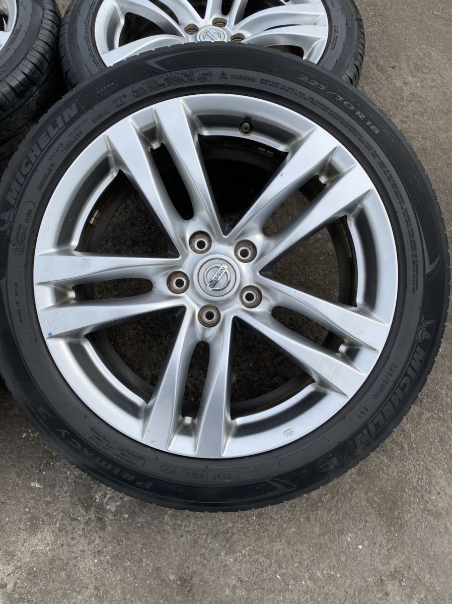 V36 スカイライン クーペ 純正ホイール ENKEI製 18インチ 18X7.5J+45
