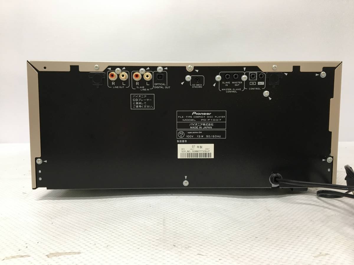Pioneer パイオニア 301枚ファイルタイプ CDプレーヤー PD-F1007/CD