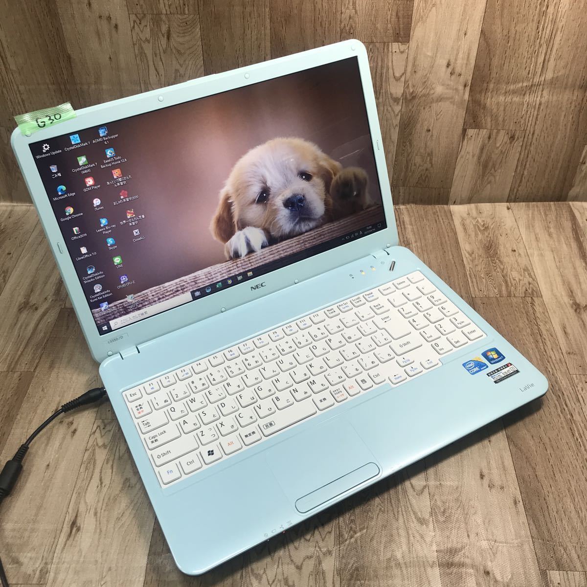 【G30】激安PC【NEC LAVIE PC-LS550DS4KS ブルー】高性能 Core i5 M480★爆速 新品SSD 240GB★メモリ4GB◇Office2019、DVDドライブ