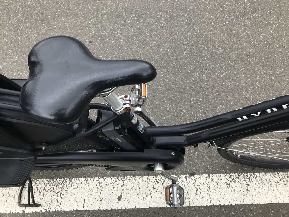 電動自転車 1円 ブリヂストン ハイディーB 黒 後ろチャイルドシート 