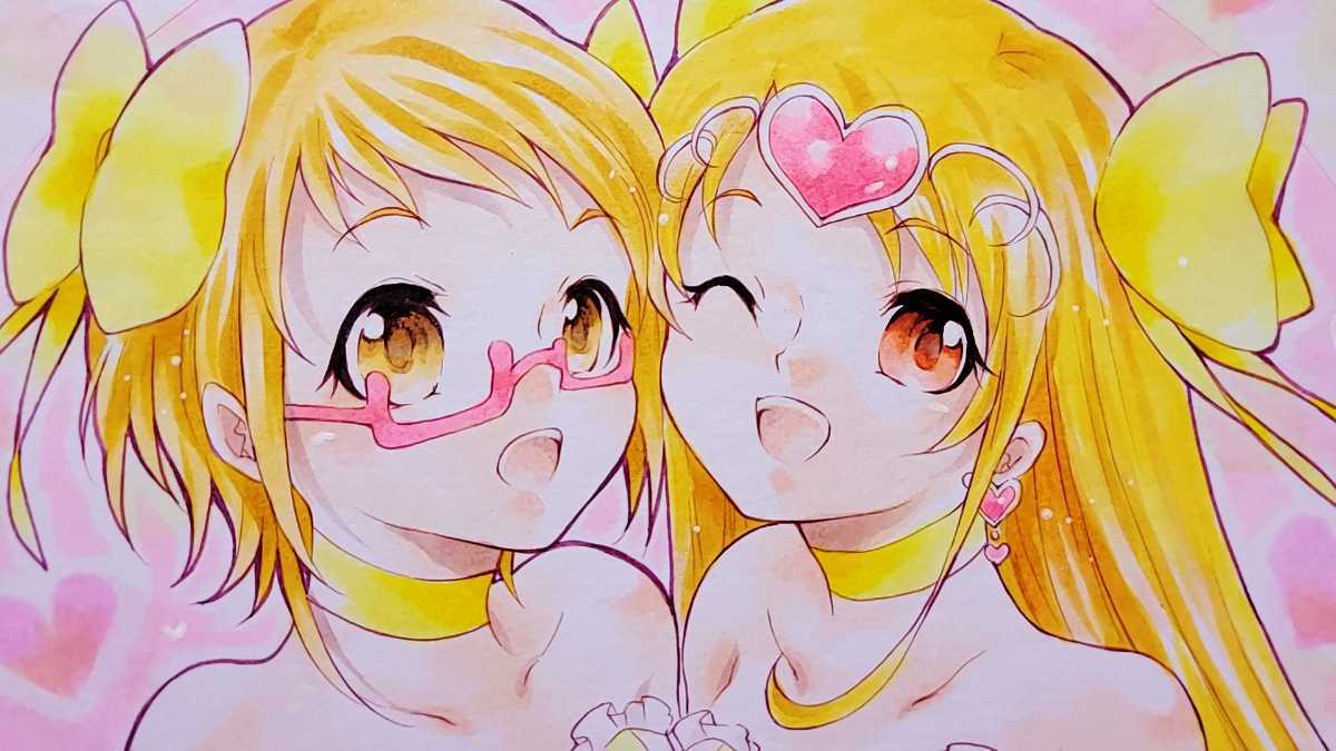 同人手描きスイートプリキュアイラスト キュアミューズ アコ 色紙 手描きイラスト 売買されたオークション情報 Yahooの商品情報をアーカイブ公開 オークファン Aucfan Com