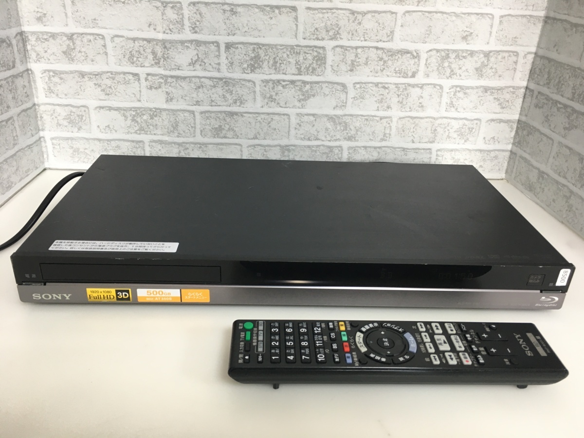 SONY　BDレコーダー　BDZ-AT350S　中古品8500
