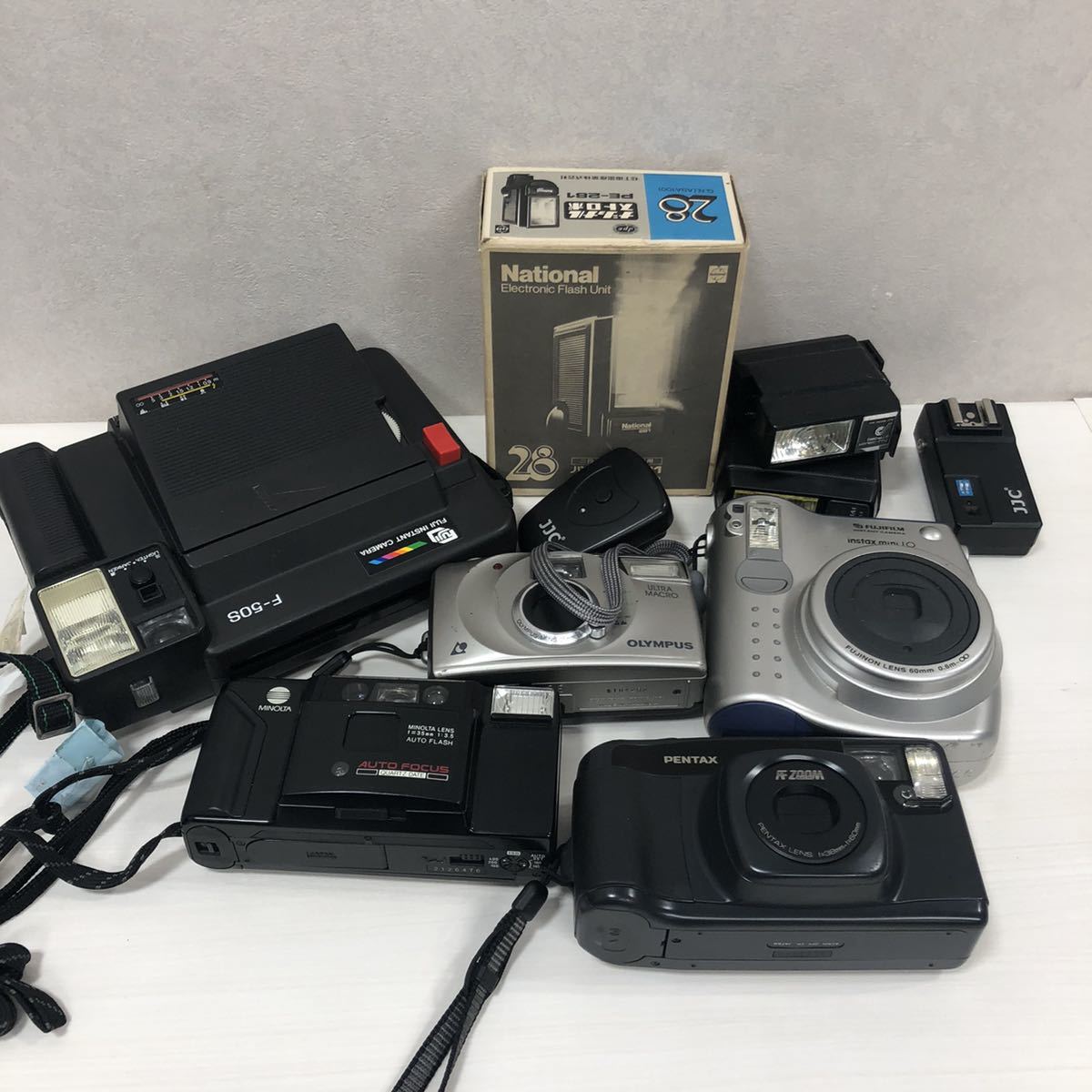 FUJIFILM PENTAX OLYMPUS フィルムカメラ ストロボ　大量まとめ　動作未確認_1