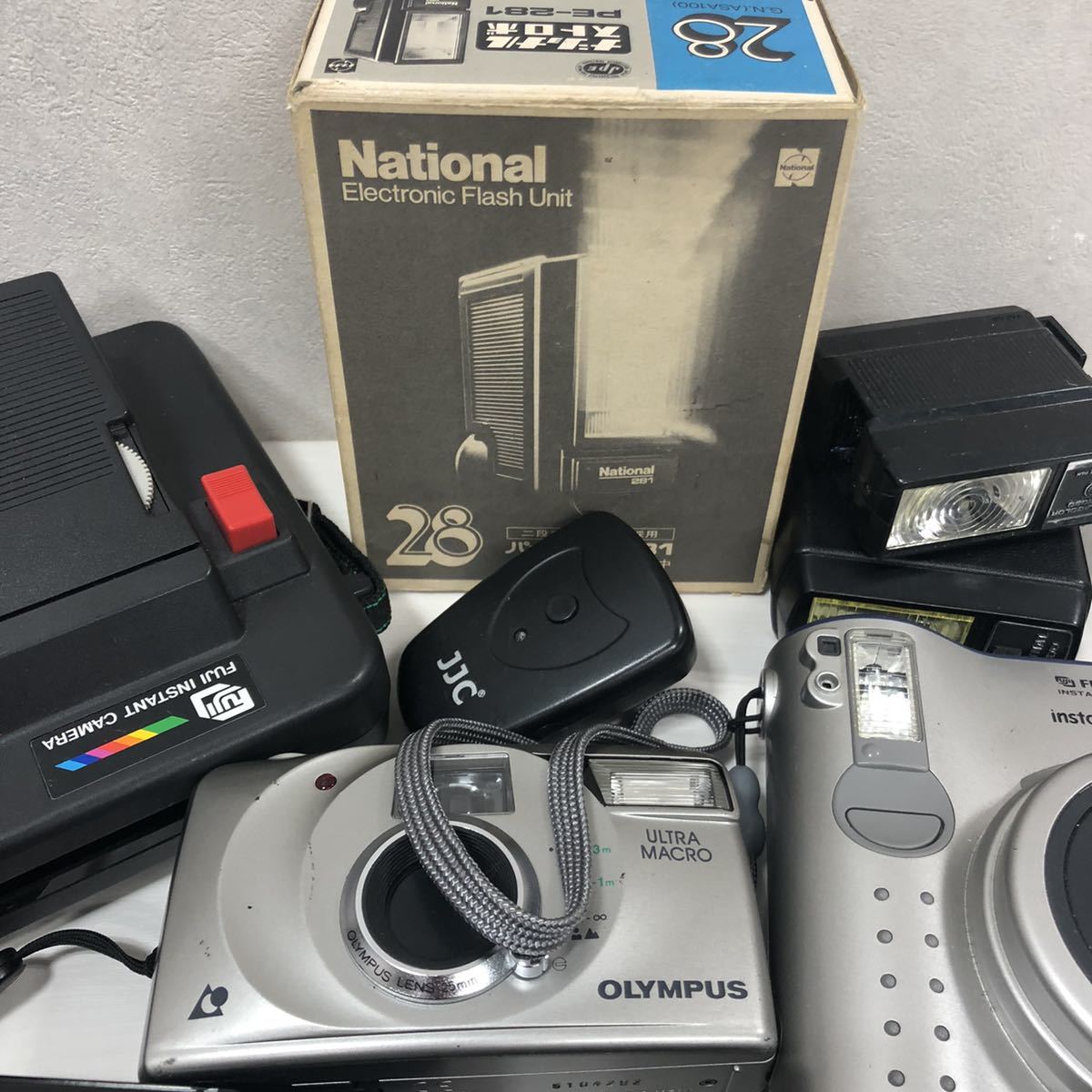 FUJIFILM PENTAX OLYMPUS フィルムカメラ ストロボ　大量まとめ　動作未確認_3