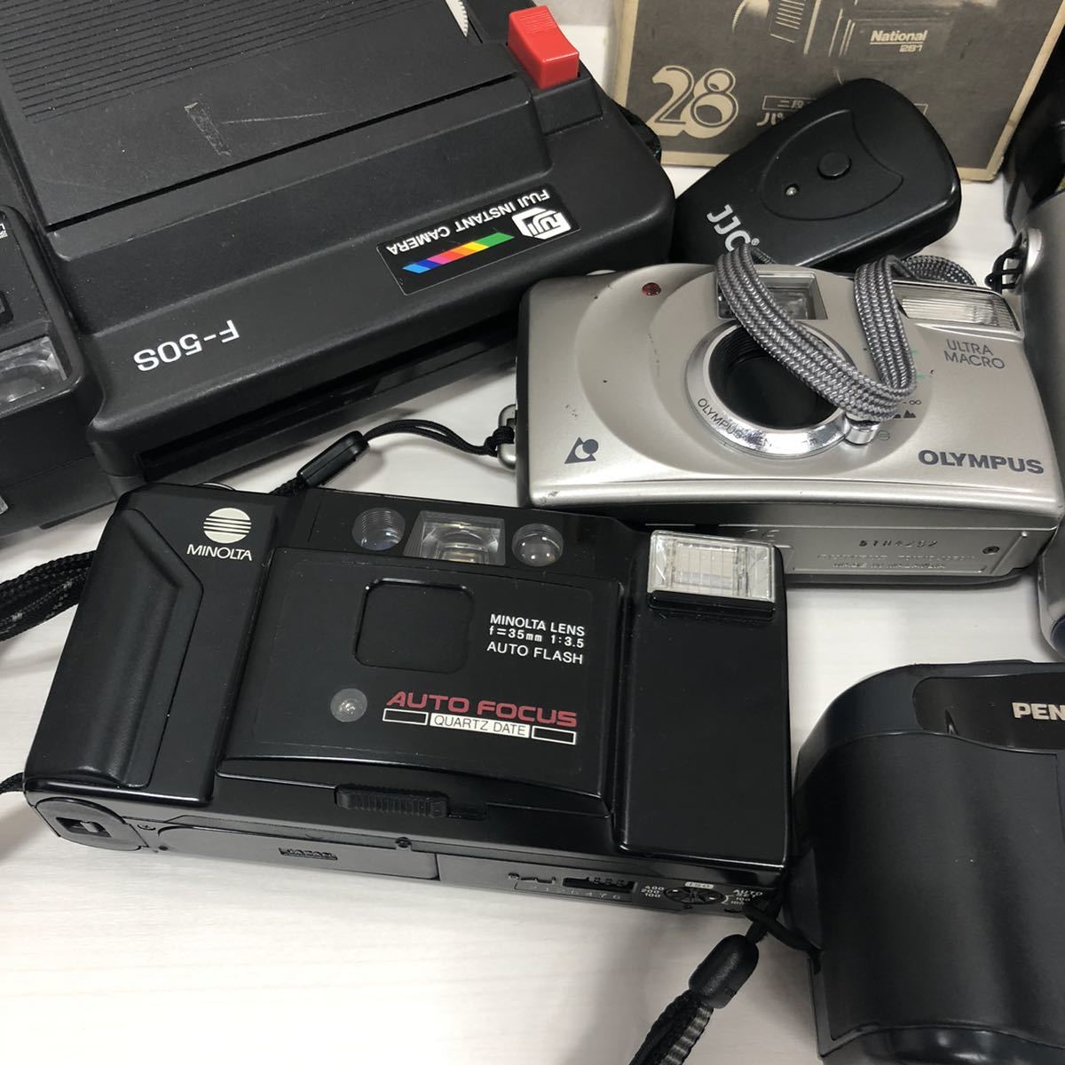 FUJIFILM PENTAX OLYMPUS フィルムカメラ ストロボ　大量まとめ　動作未確認_6