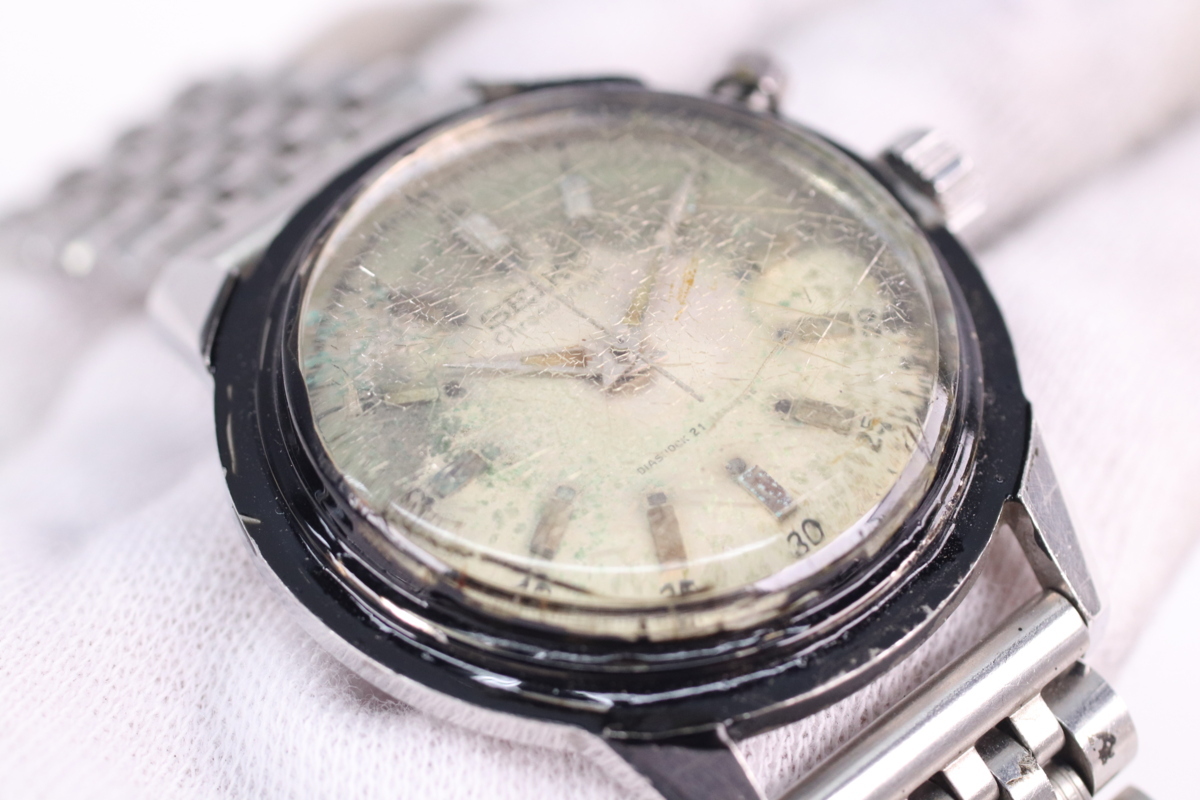SEIKO Chronograph セイコー ワンプッシュクロノグラフ 45899 21石 手巻き メンズ 腕時計 東京オリンピック 聖火 ...