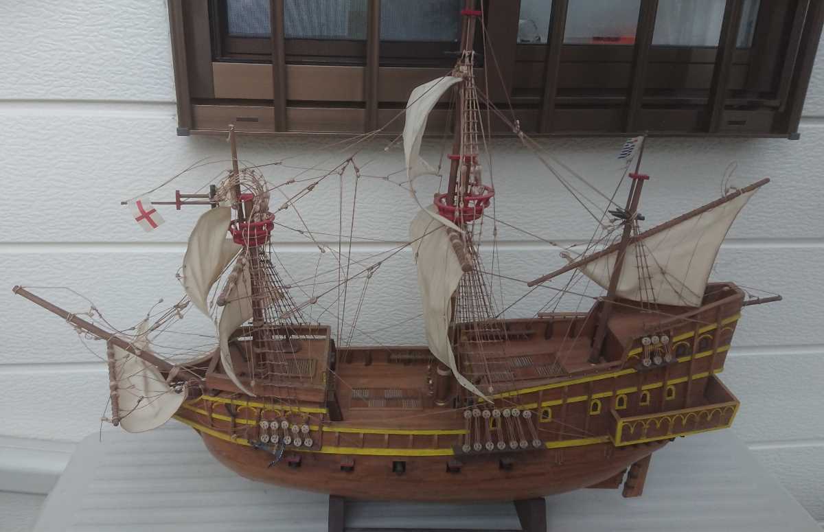 HMS | 帆船模型 完成品 木製 ヴィクトリー号 イギリス海軍 大型帆船 