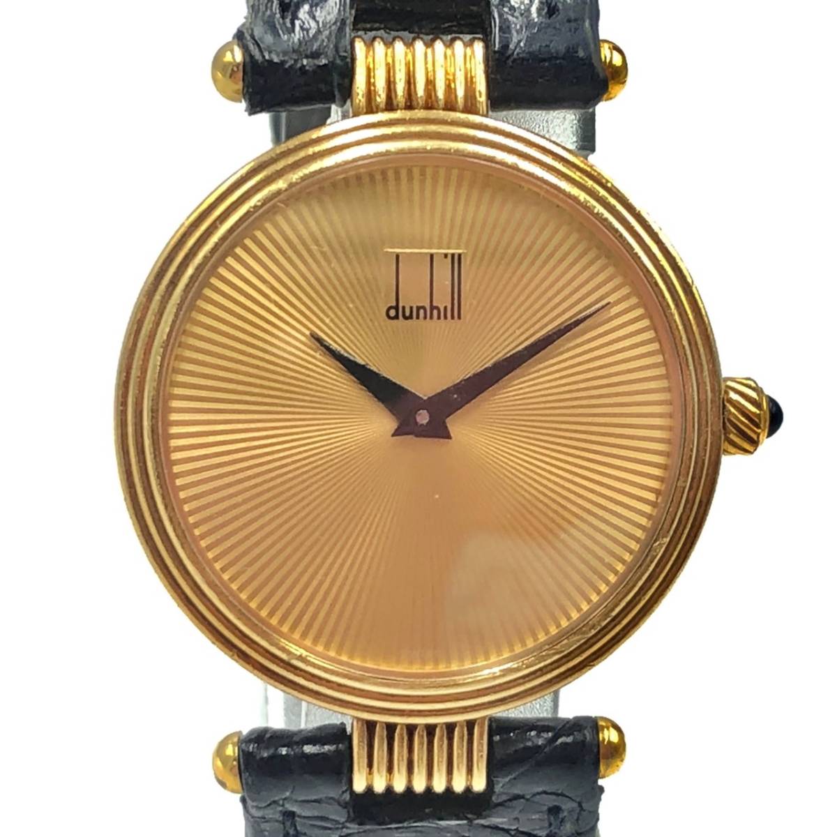 A28m66I 稼働品 K18 dunhill ダンヒル 腕時計 10 6597 ゴールド 