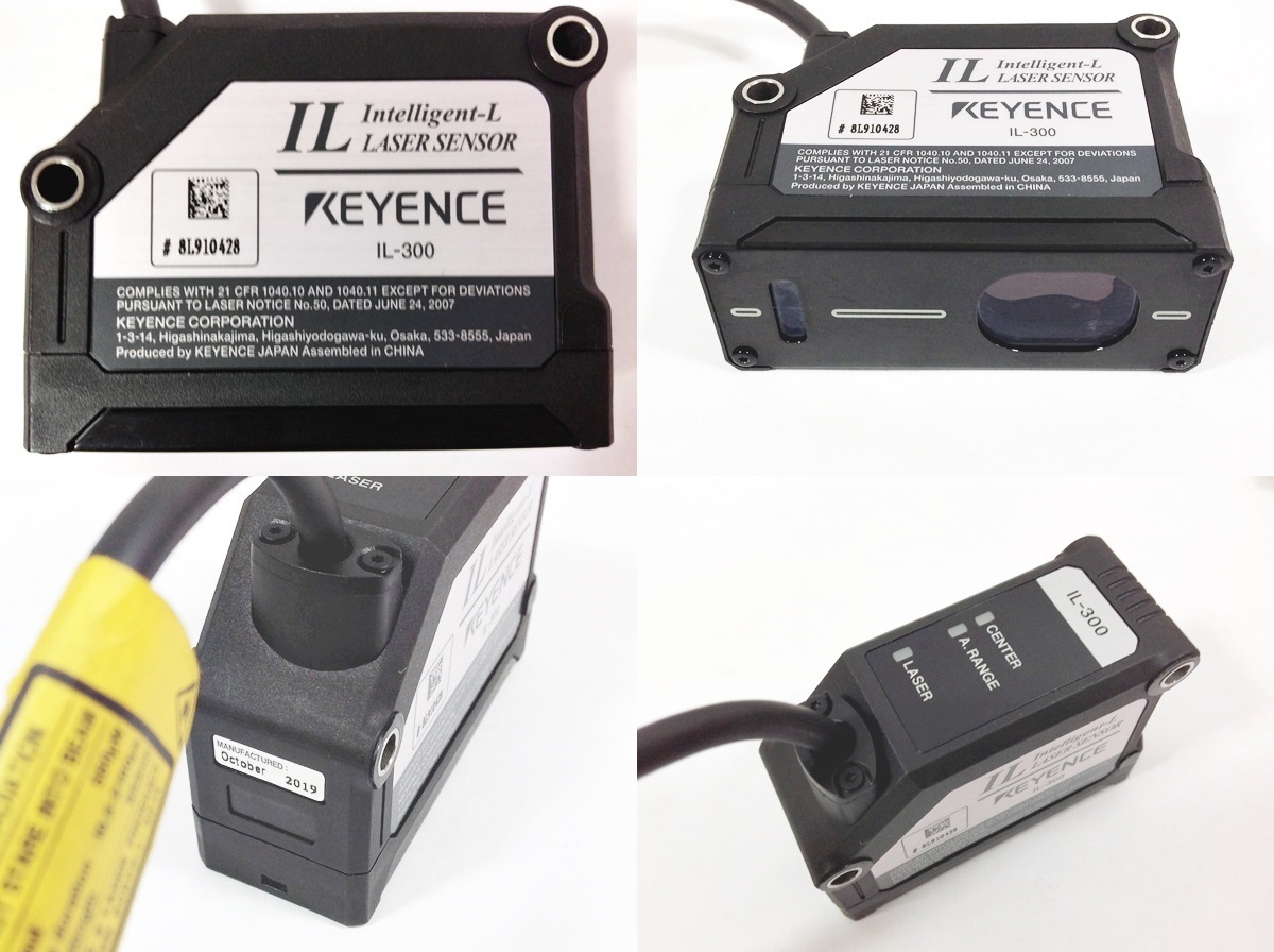 ○【AH-1800】中古品 保証有り KEYENCE CMOSレーザアプリセンサ アンプ 