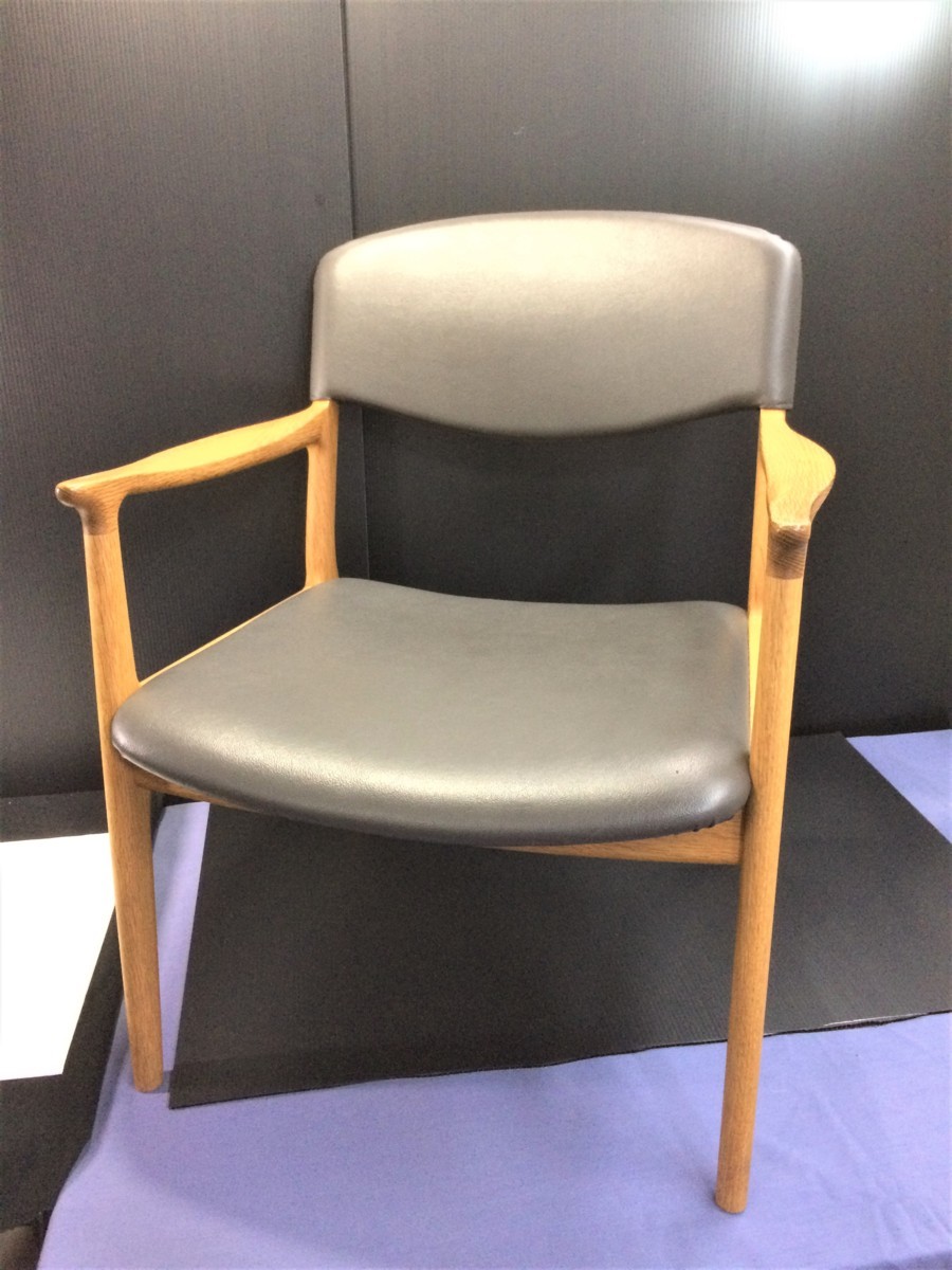 □□秋田木工/IDC大塚家具 曲げ木 ベントウッドチェア 籐 レトロ