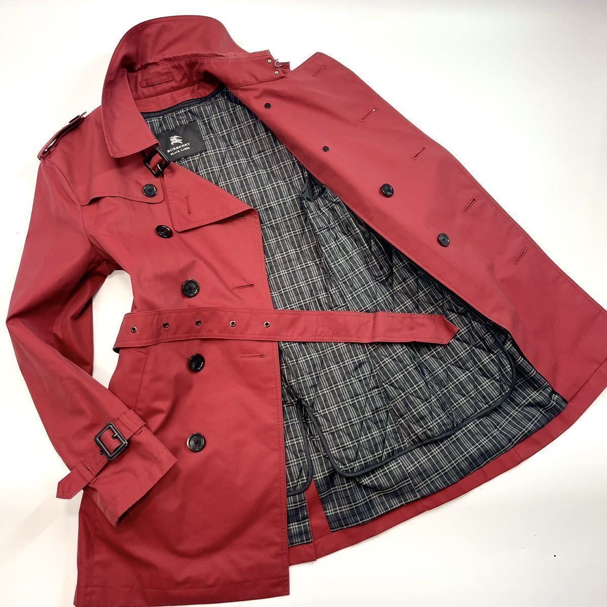 極美品2way!BURBERRY BLACKLABELキルティングライナー付ナポレオン