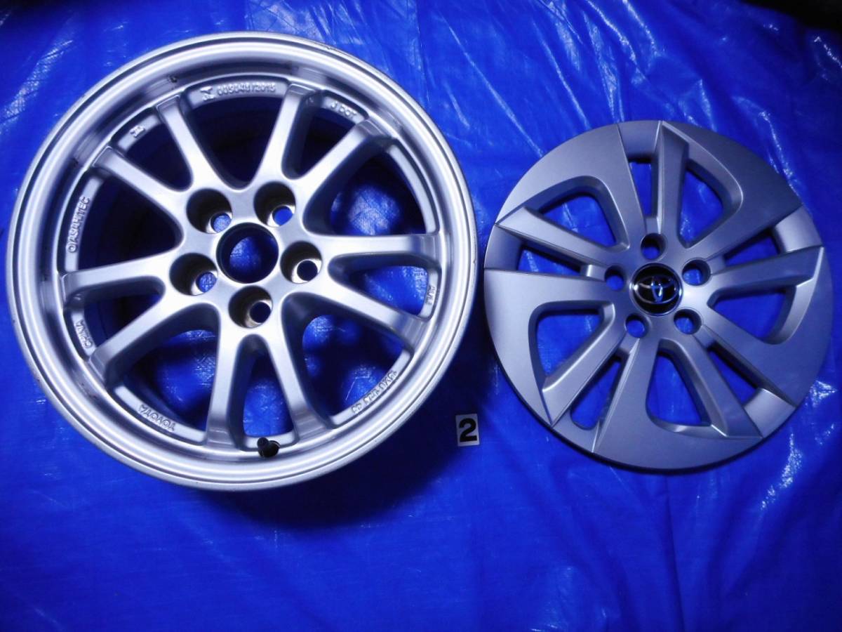 品質保証，限定SALE ZVW50 ZVW51 プリウス 純正 15インチ アルミ ホイール キャップ付き1本 42611-47440 42602-47180 トヨタ 前期 C2(純正品)｜売買されたオークション情報、yahooの商品情報をアーカイブ公開 - オークファン 5穴