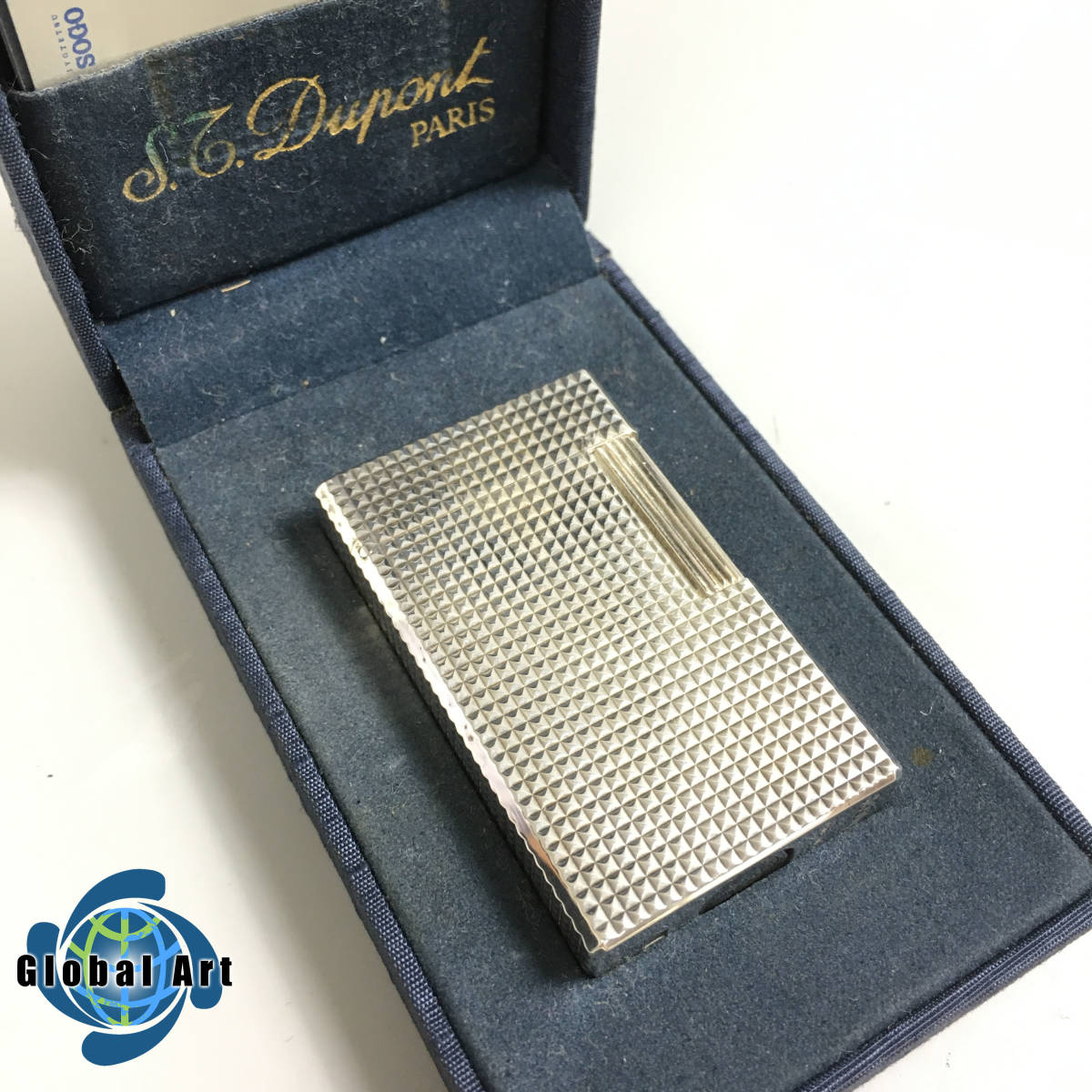 デュポン ガスライター Dupont ライター シルバー ガス ☆現状品火花 