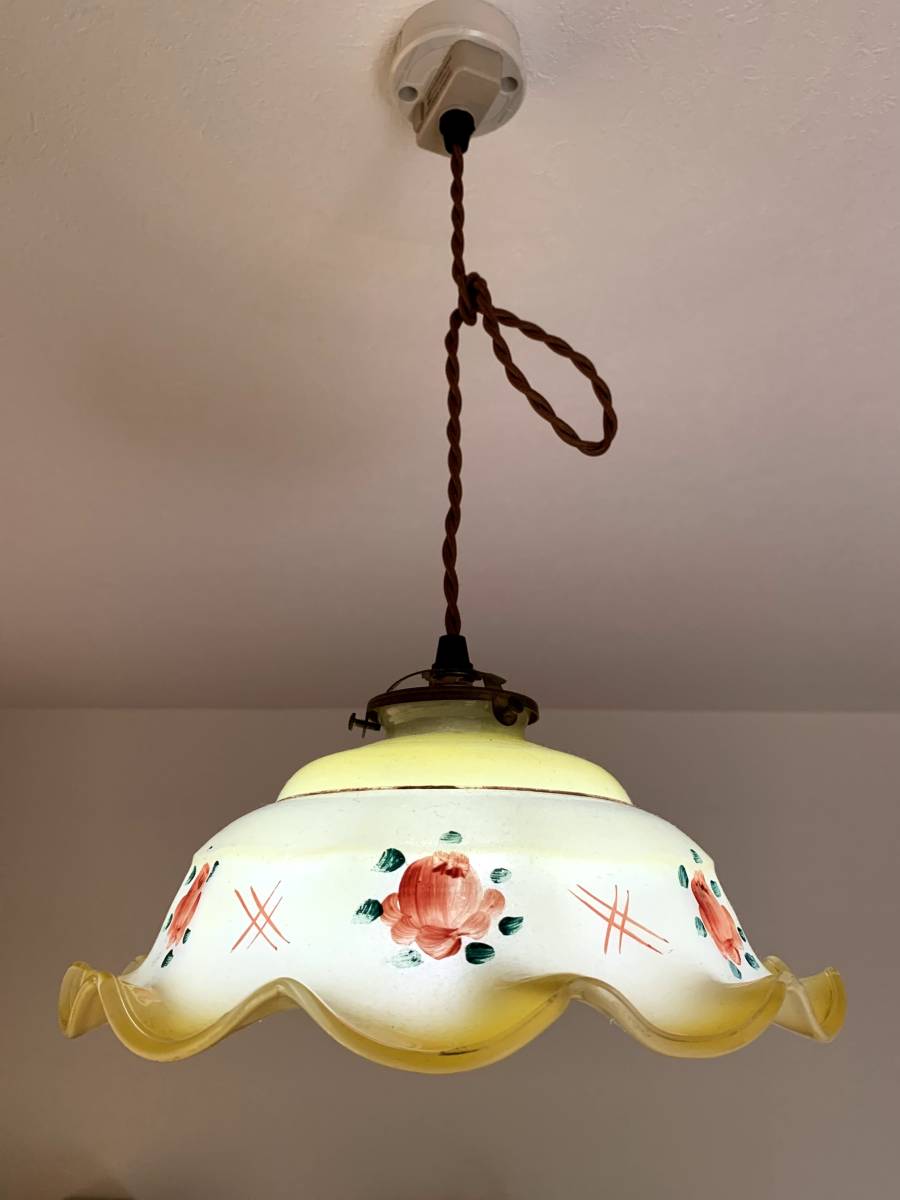 70s 日本 Etsy lamp ヴィンテージ Blue shell ⁄ 1970年代 アメリカン