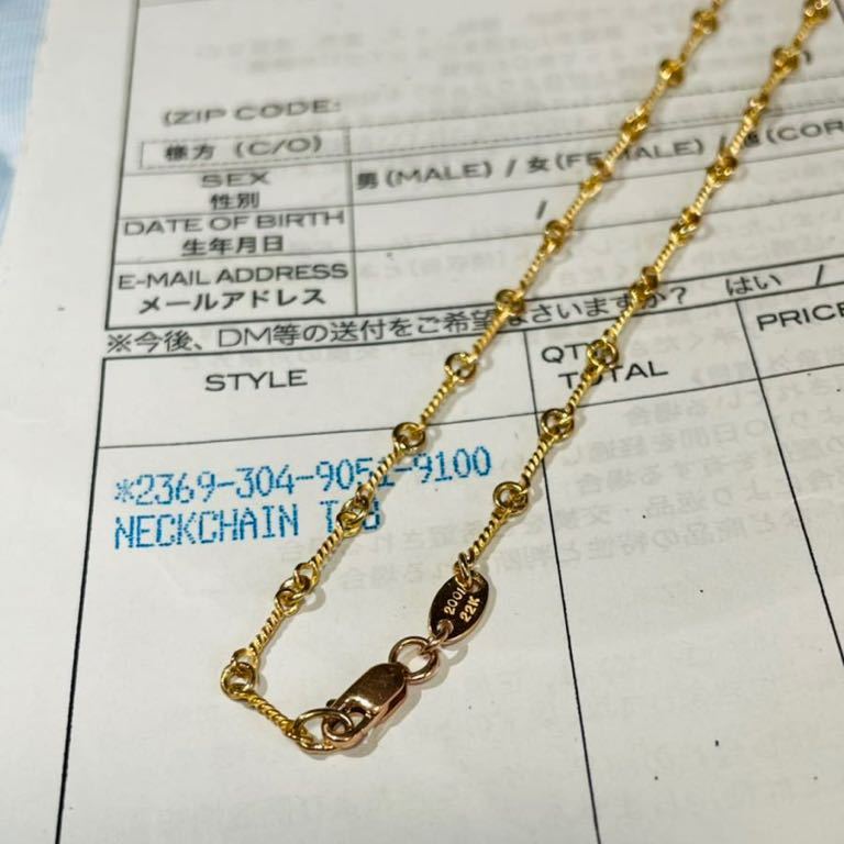 CHROME HEARTS 22kクロムハーツ22k ツイストチェーン18インチ　美品 クロムハーツ 22K HEARTS リングの買取実績 買取専門店 Top