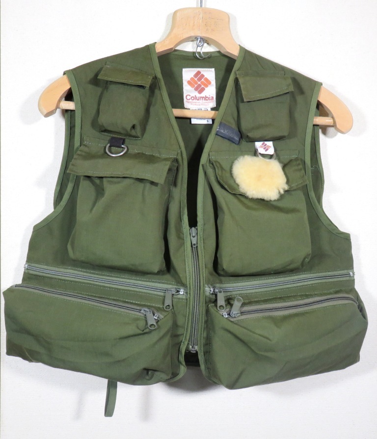 コロンビア フィッシングベスト オリーブグリーン サイズS Columbia