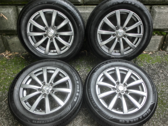 【001】送料無料:ジャパン三陽 ザックJP-110 6.5J+53 5H114.3 ロターラ 205/60-16 20年 ステップW ノア ヴォクシー アイシス エスクァイア