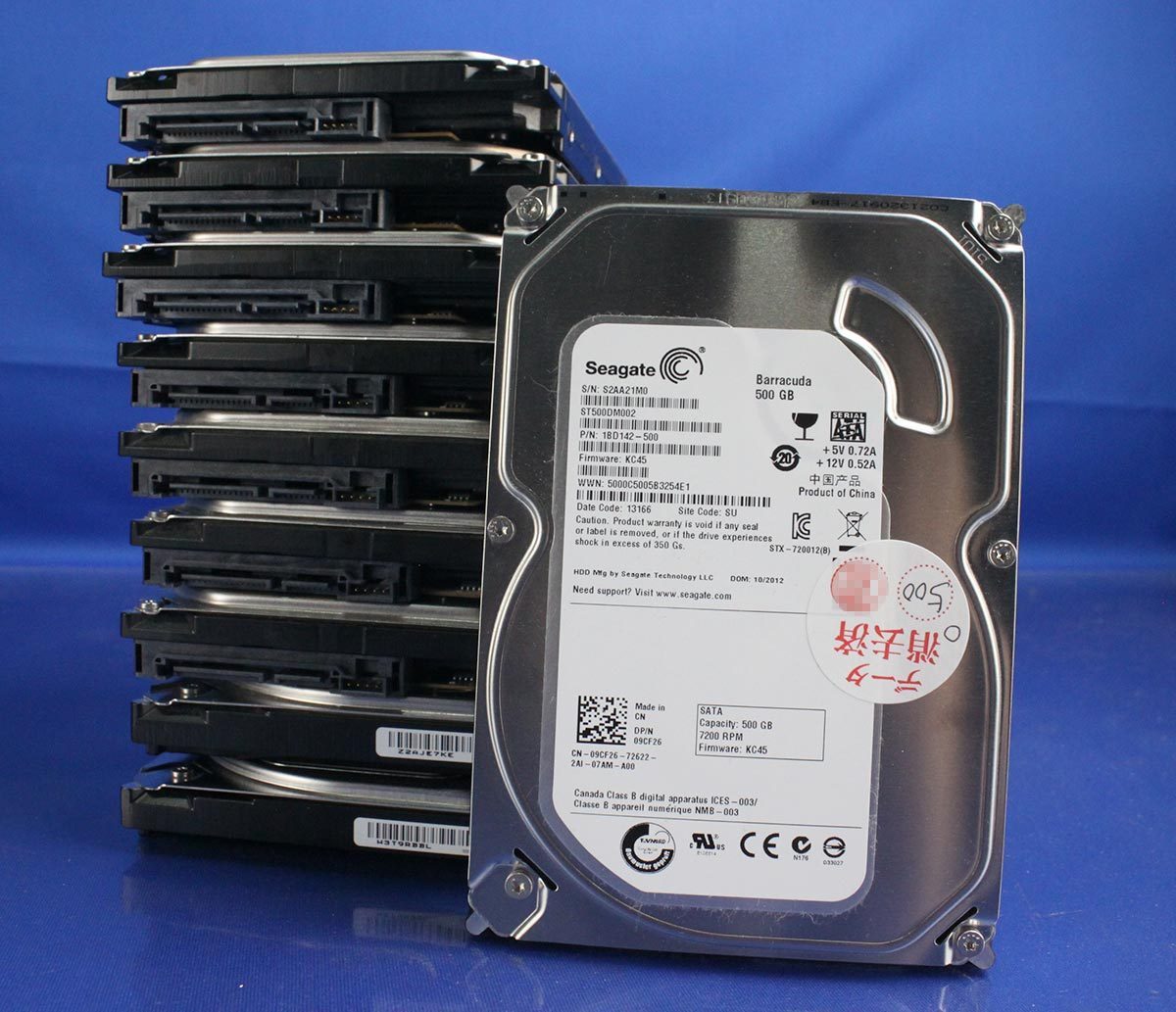 HDD 500GB 10個セット 3.5インチ Seagate データ消去済 sata 内蔵 中古