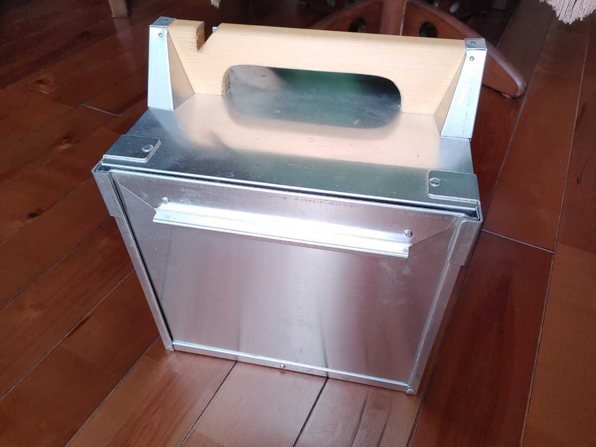 おかもち 岡持ち　昭和レトロ 出前 オカモチ　アルミ製 おかもち 岡持ち 出前 アルミ製 昭和レトロ 出前箱 - オカモチ 片手で