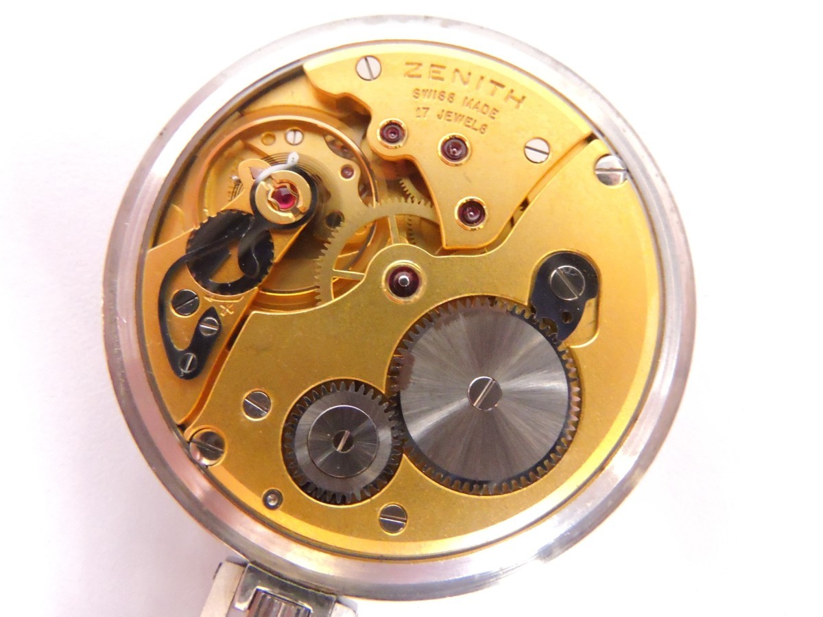 ZENITH ゼニス Ref.A9216 手巻 Cal.177T 懐中時計 1970年頃製 裏フタ