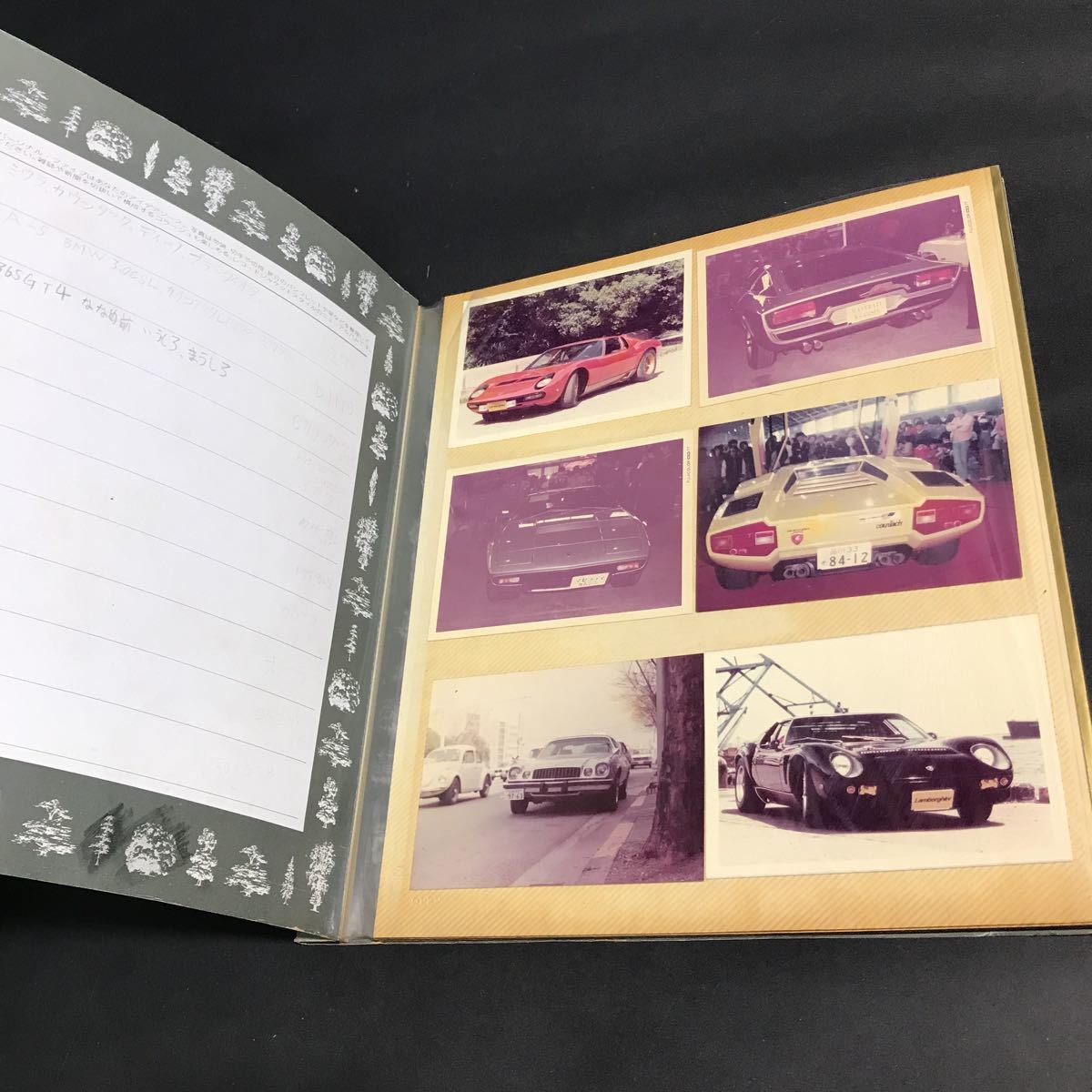 ☆1970年代 昭和レトロ スーパーカー 写真 セット アルバム