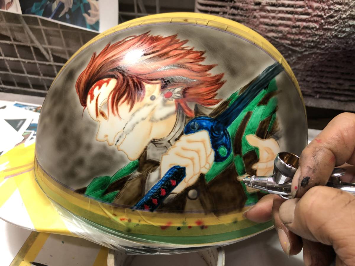 コルク半 半キャップ カスタムペイント NO,2 | エアブラシ 新品 