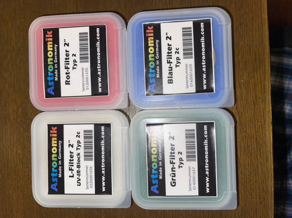 Astronomik LRGBフィルターセット　2インチ用