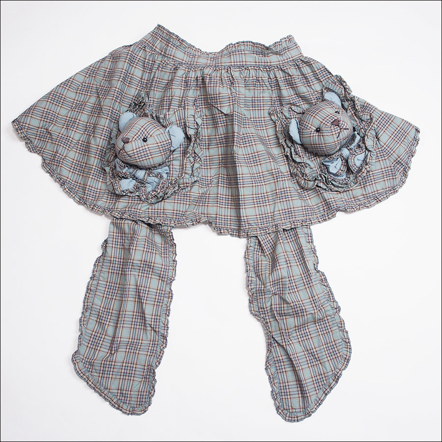 美品】ピンクハウス オリジナルチェック くまちゃんモチーフ付き  