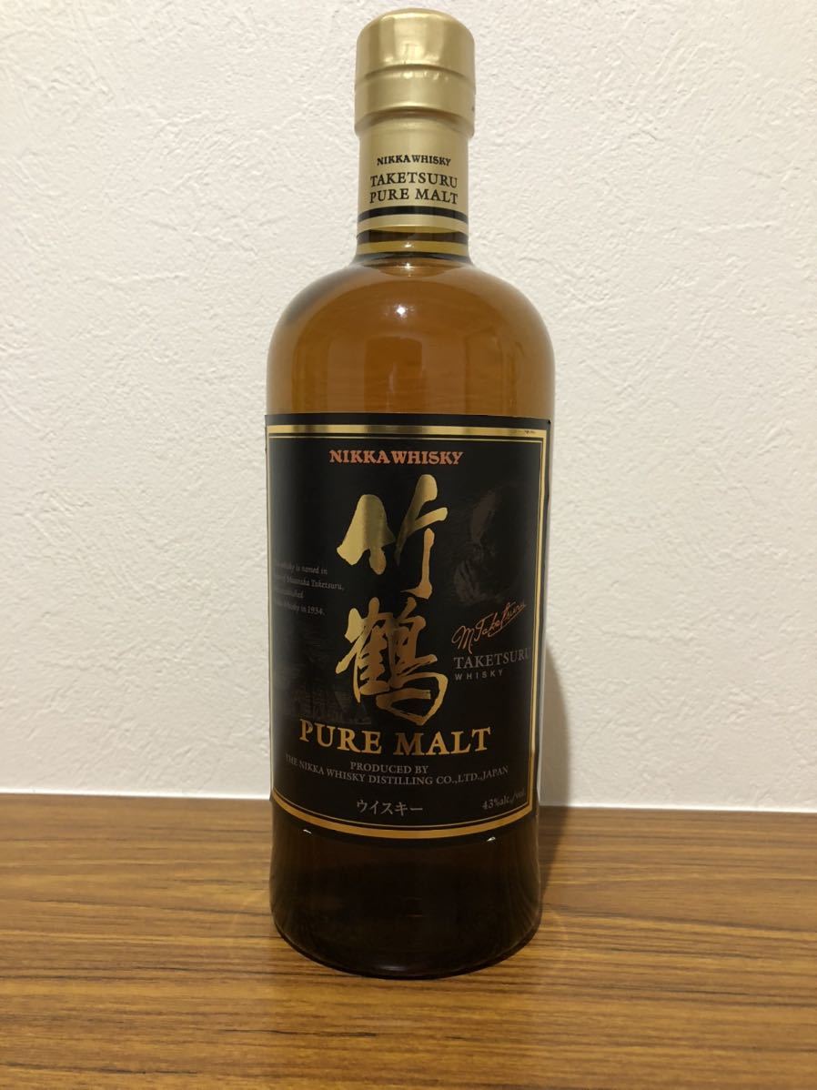 ニッカウイスキー 竹鶴ピュアモルト（旧ラベル終売品）700ml ×1本（箱
