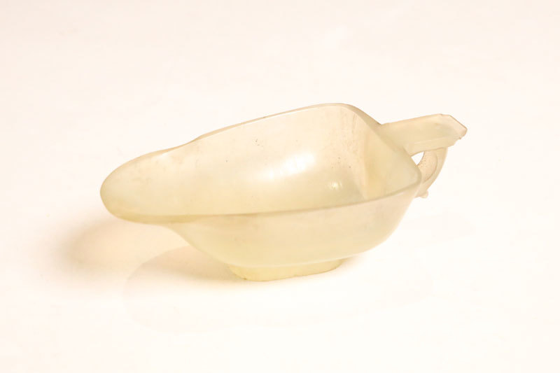翡翠 彫刻筆立て 中国 時代箱付 R6053 1セット(2個)（直送 0 3点