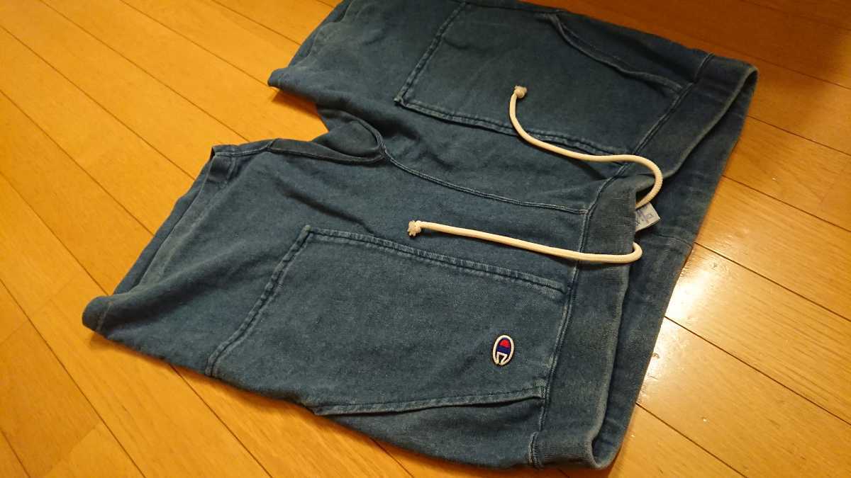  超 champion REVERSE WEAVE チャンピオン インディゴスウェットストレッチデニムハーフパンツ XL(XLサイズ以上)｜売買されたオークション情報、yahooの商品情報をアーカイブ公開 - オークファン XLサイズ以上