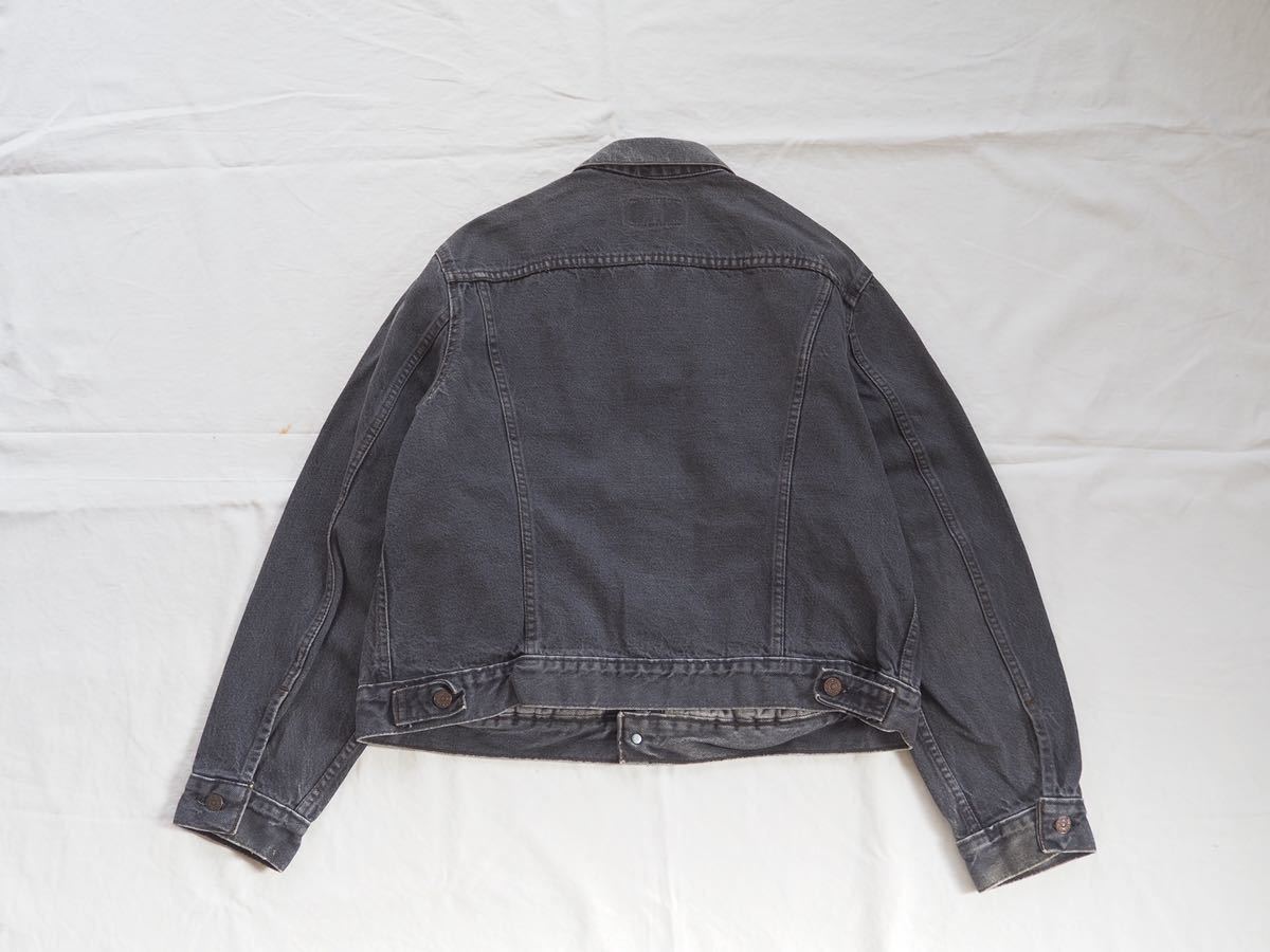 Size:48》ブラック 80s USA製 Levis 70506-0259 デニムジャケット 先 