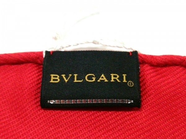 ブルガリ BVLGARI ストール(ショール) - シルク×ウール レッド 新品