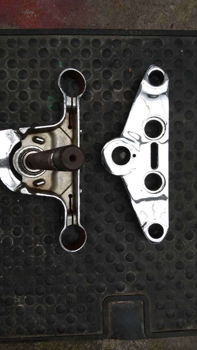 Triple Harley FLSTF Tree Top for Softail Clamp Upper ハーレーFLソフテイルevo純正トリプル Fat &amp; Boy 45456-86B Harley-Davidson FORK