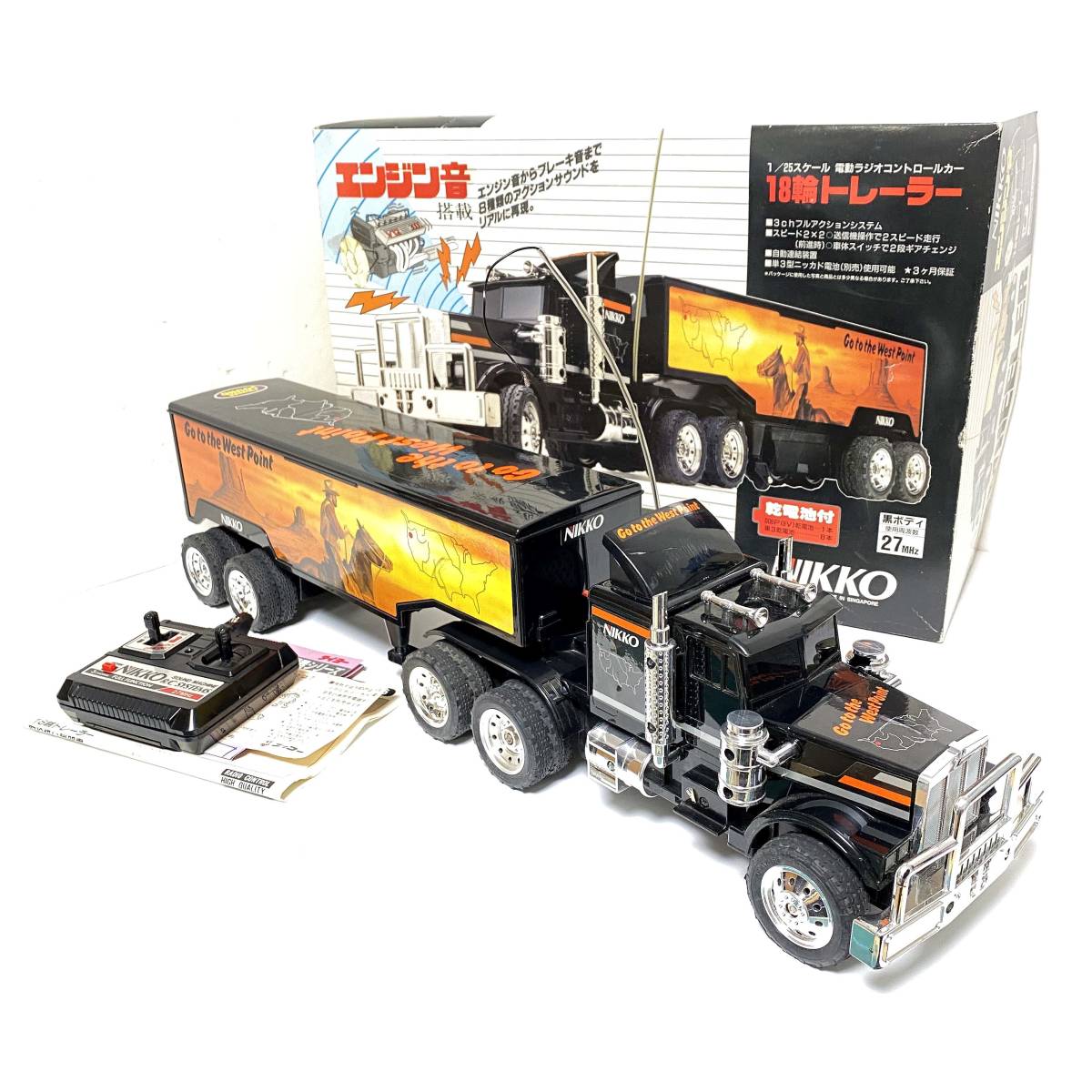 L【現状販売品】NIKKO ニッコー ラジコン 18WHEELER 18輪トレーラー 1