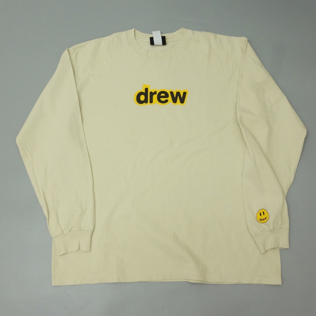 1円 美品 drew house ドリューハウス USA製 ロゴスマイルプリント 長袖 