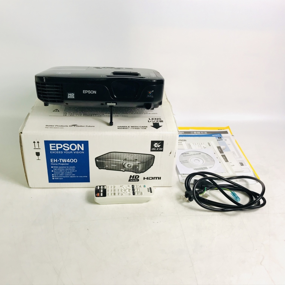 お得，100%新品 EPSON 液晶プロジェクター EB-935W 3700lm 動作未確認