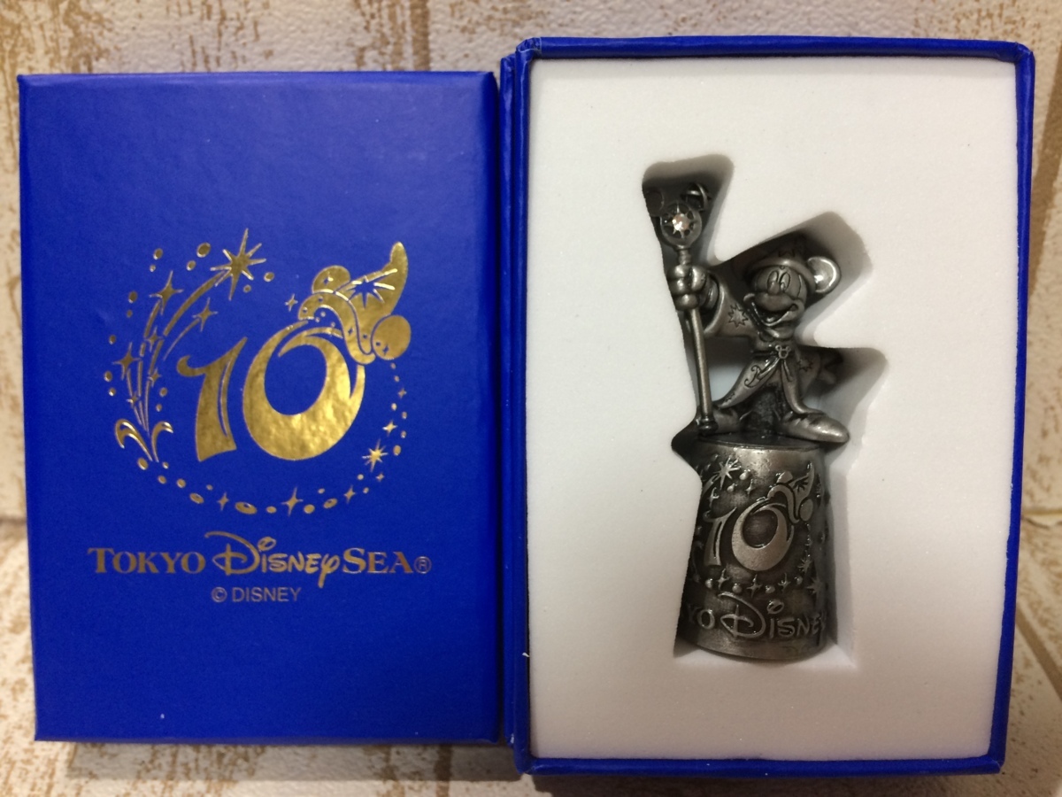ディズニー TDR ディズニーシー 10周年 シンブル 指ぬき 箱あり 